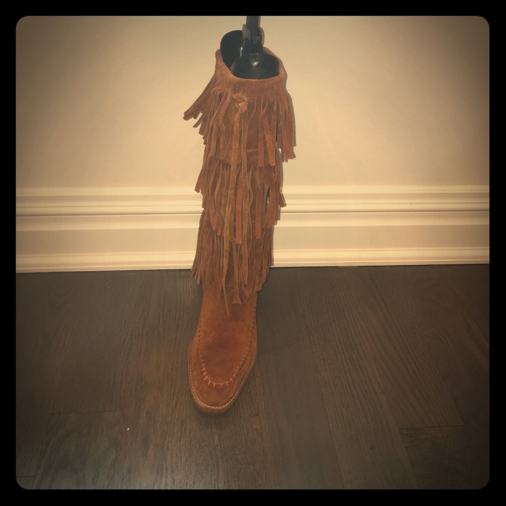 Michael Kors fringe boot sz 8